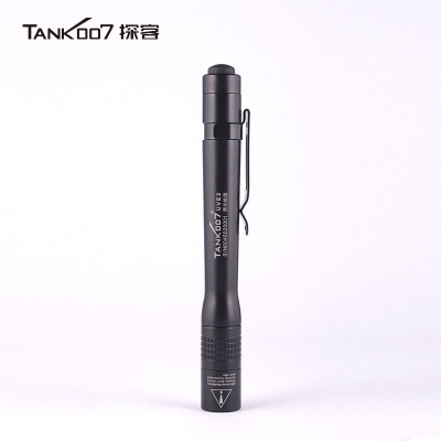 Tank007探客UVE2熒光檢測手電筒 便攜式迷你筆帽式UV紫外線(xiàn)手電