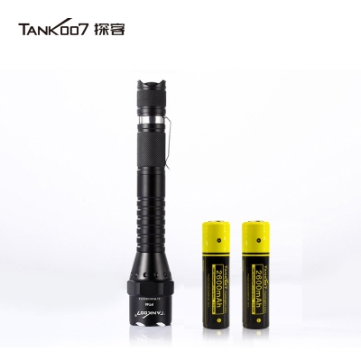 TANK007探客PT40超亮遠射手電筒LED大功率多功能電筒野外用戰術(shù)探險夜騎手電筒