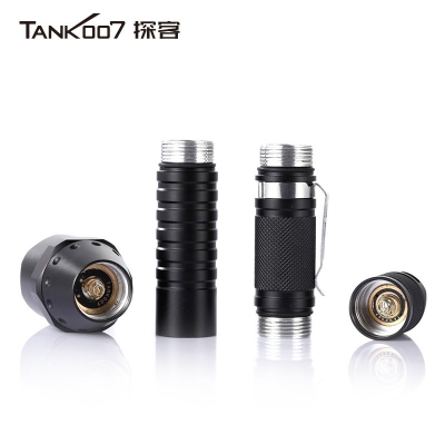 TANK007探客PT40超亮遠射手電筒LED大功率多功能電筒野外用戰術(shù)探險夜騎手電筒